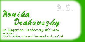 monika drahovszky business card